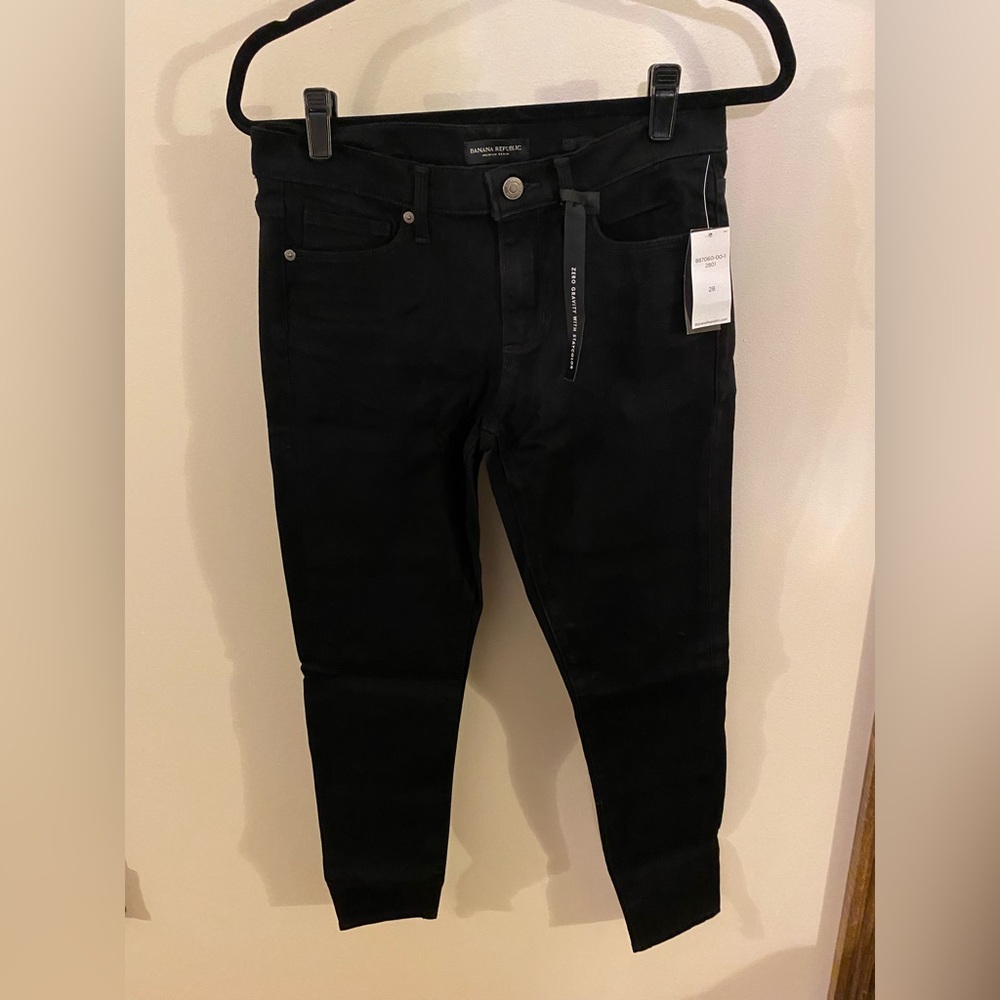 NWT Banana Republic Black Skinny Jeans